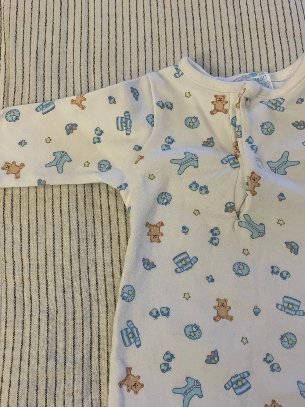 Vintage 100% Cotton Baby Onesie